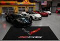 Corvette Z06 Garage Floor Mat 5x7 FT (60x87 Inches) Showroom Rug