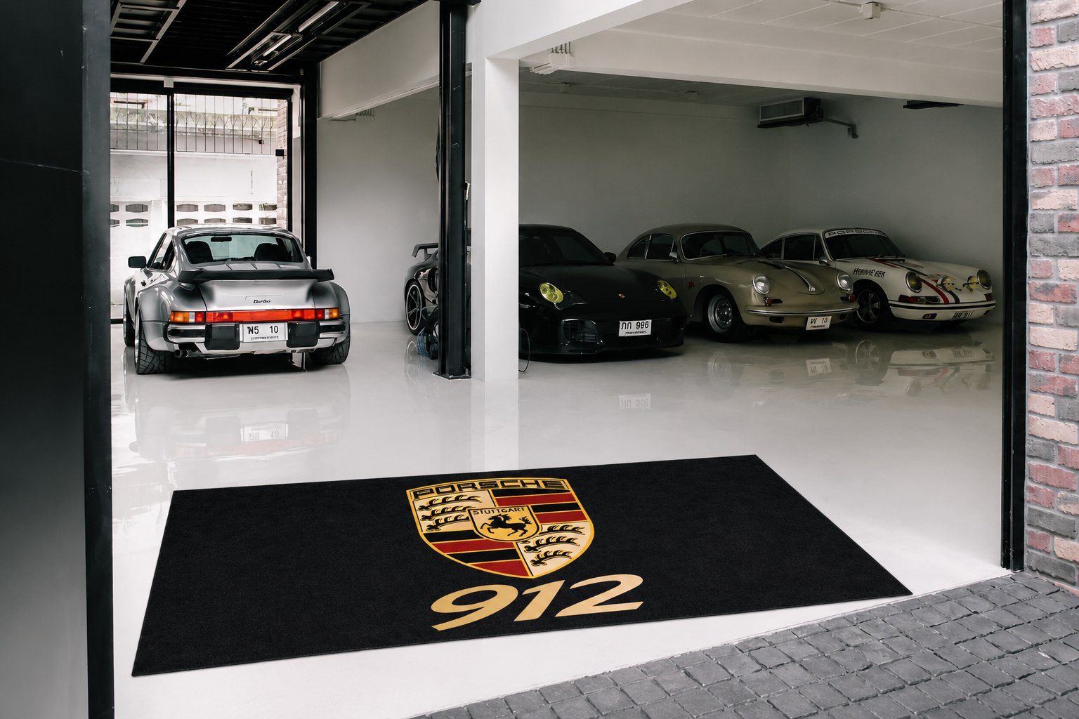 Porsche 912 Garage Floor Mat 5x7 FT (60x87 Inches) Showroom Rug