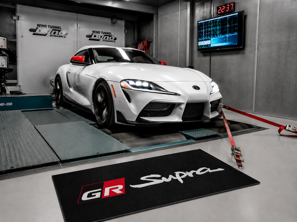 Toyota GR Supra Garage Floor Mat 5x7 FT (60x87 Inches) Showroom Rug