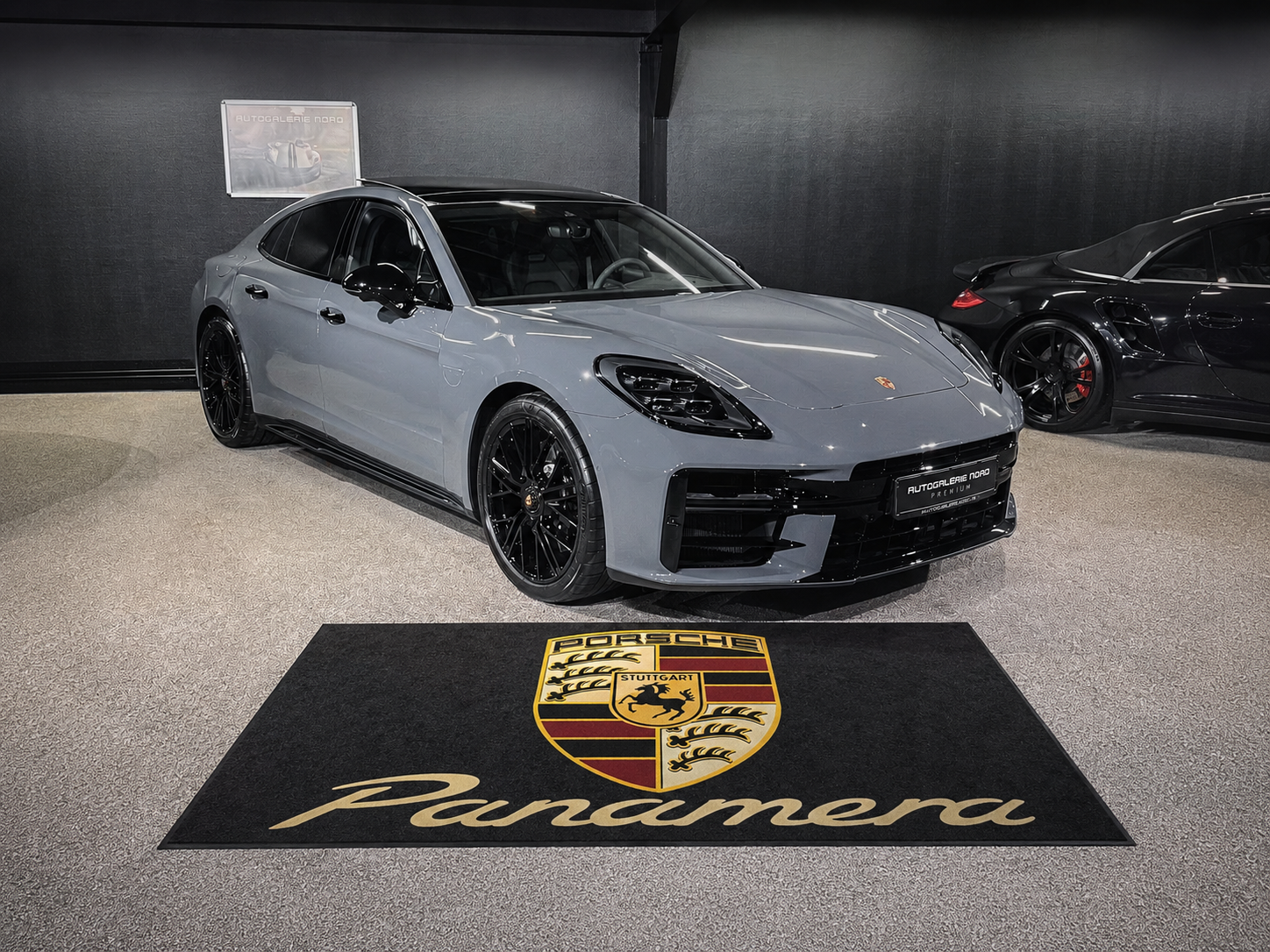 Porsche Panamera Garage Floor Mat 5x7 FT (60x87 Inches) Showroom Rug