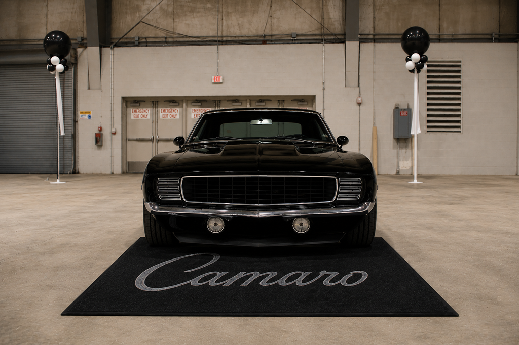 Camaro Garage Floor Mat 5x7 FT (60x87 Inches) Showroom Rug