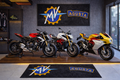 MV AGUSTA Motorcycle Garage Floor Mat 32x87 Inches Premium Showroom Rug