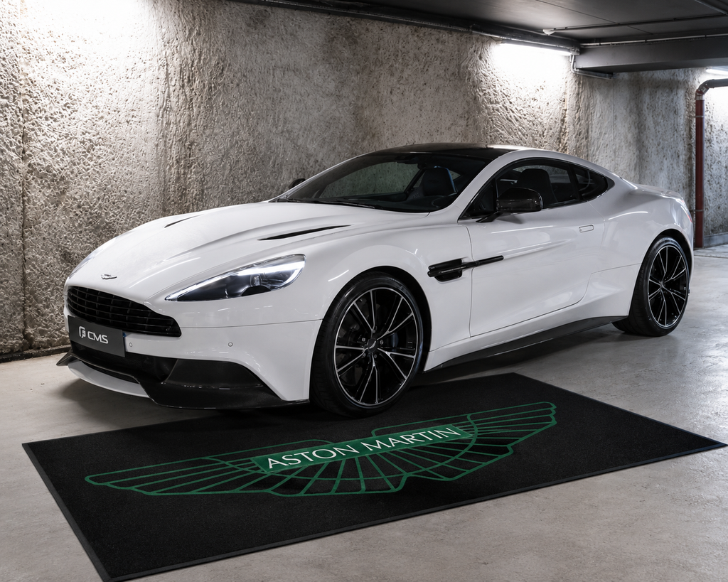 Aston Martin Garage Floor Mat 5x7 FT (60x87 Inches) Showroom Rug