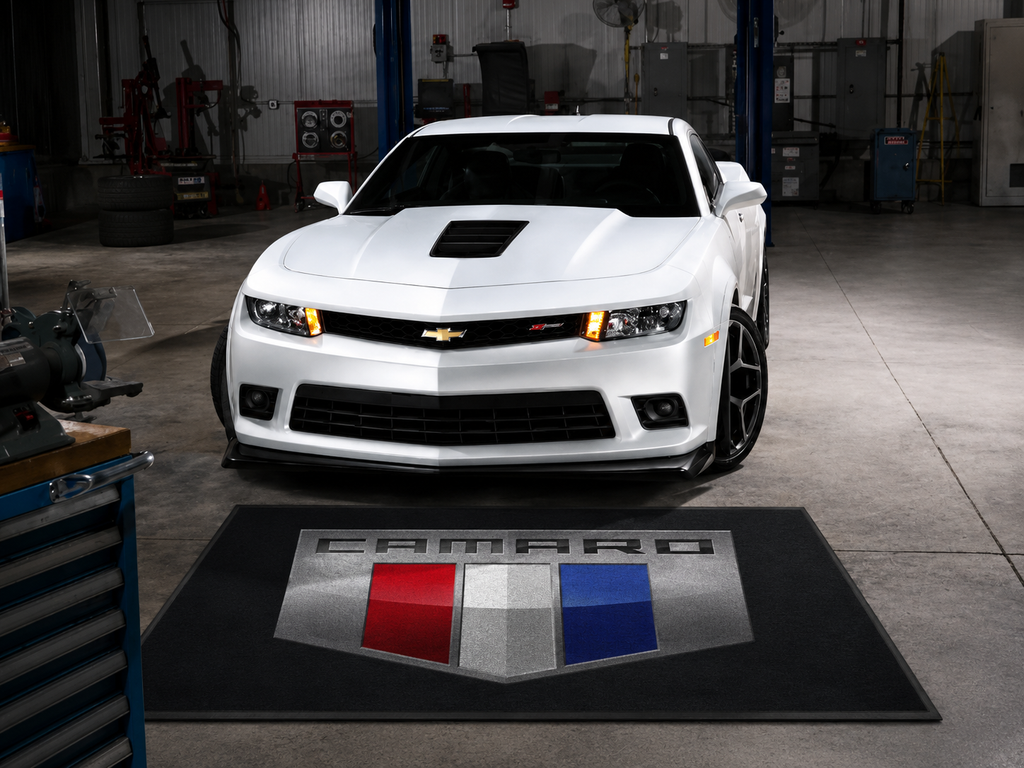Camaro Garage Floor Mat 5x7 FT (60x87 Inches) Showroom Rug