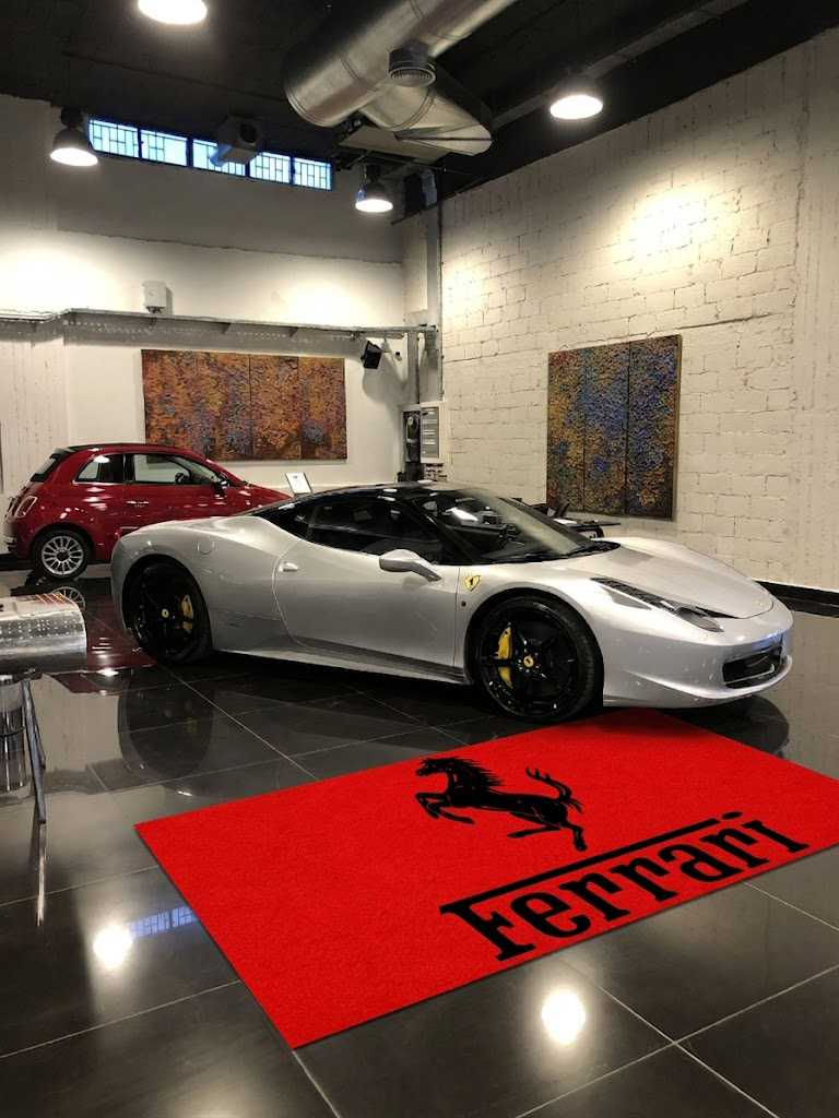 Ferrari Garage Floor Mat 5x7 FT (60x87 Inches) Showroom Rug