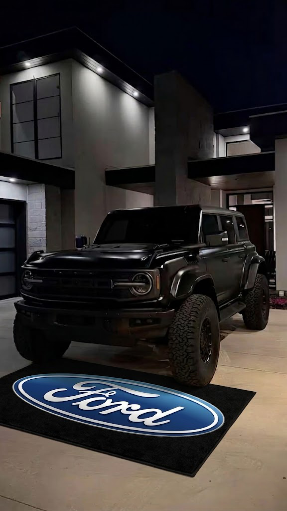 Ford Garage Floor Mat 5x7 FT (60x87 Inches) Showroom Rug