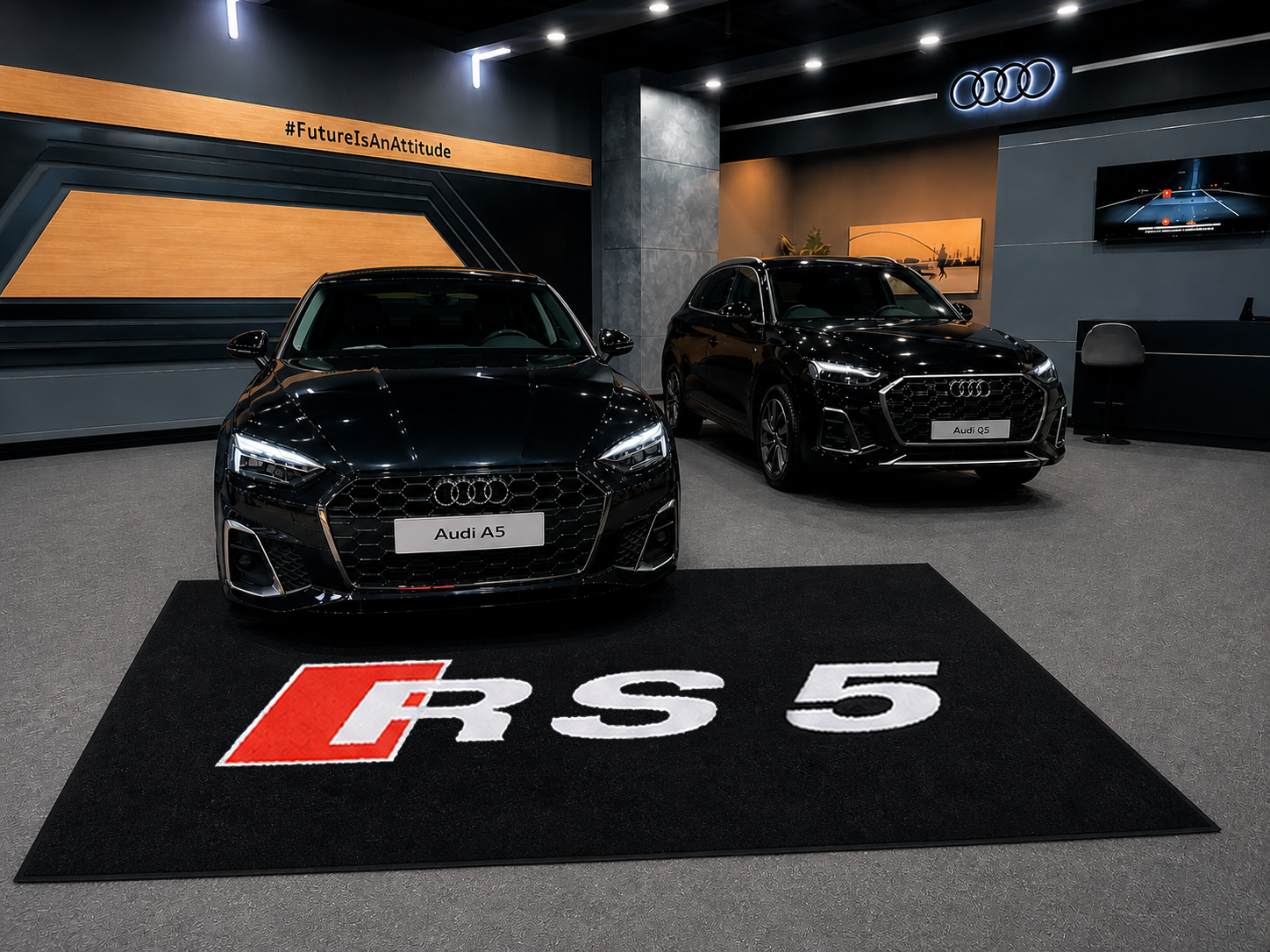 Audi RS5 Garage Floor Mat – Premium Parking Mat 60x87 Inches