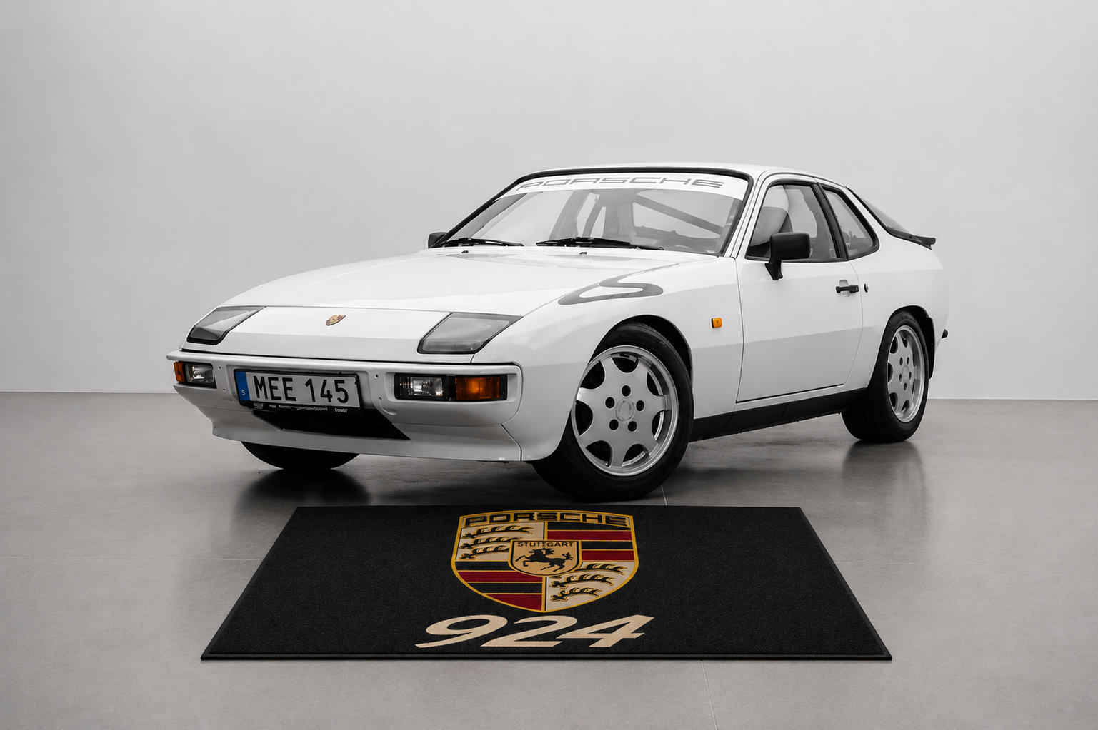 Porsche 924 Garage Floor Mat 5x7 FT (60x87 Inches) Showroom Rug