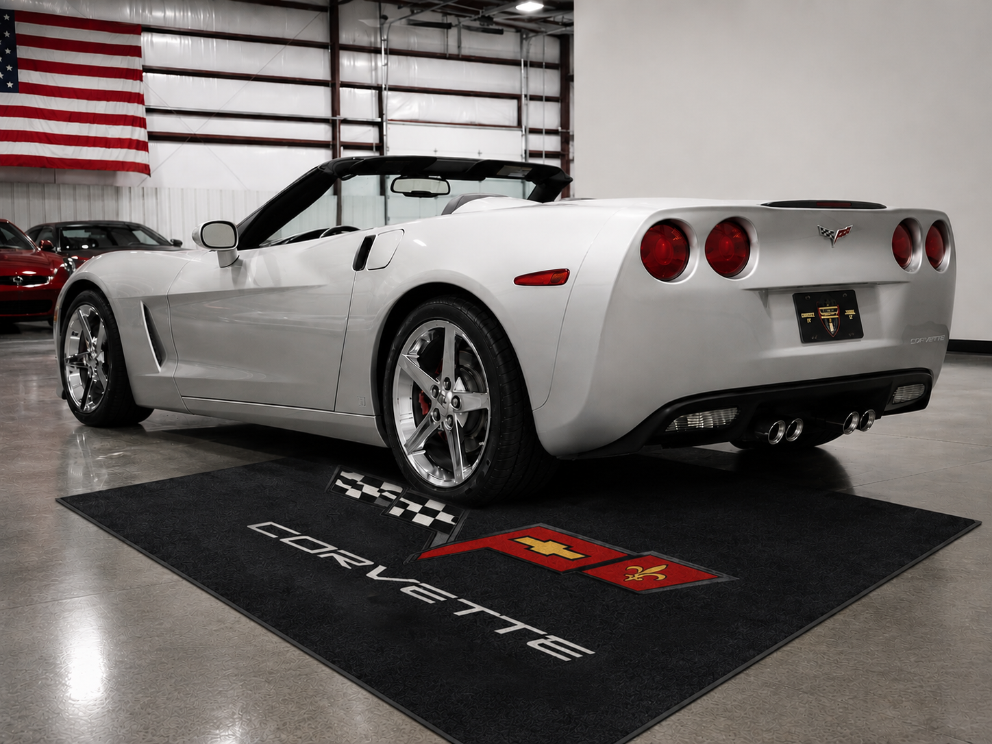 Corvette C6 Garage Floor Mat 5x7 FT (60x87 Inches) Showroom Rug