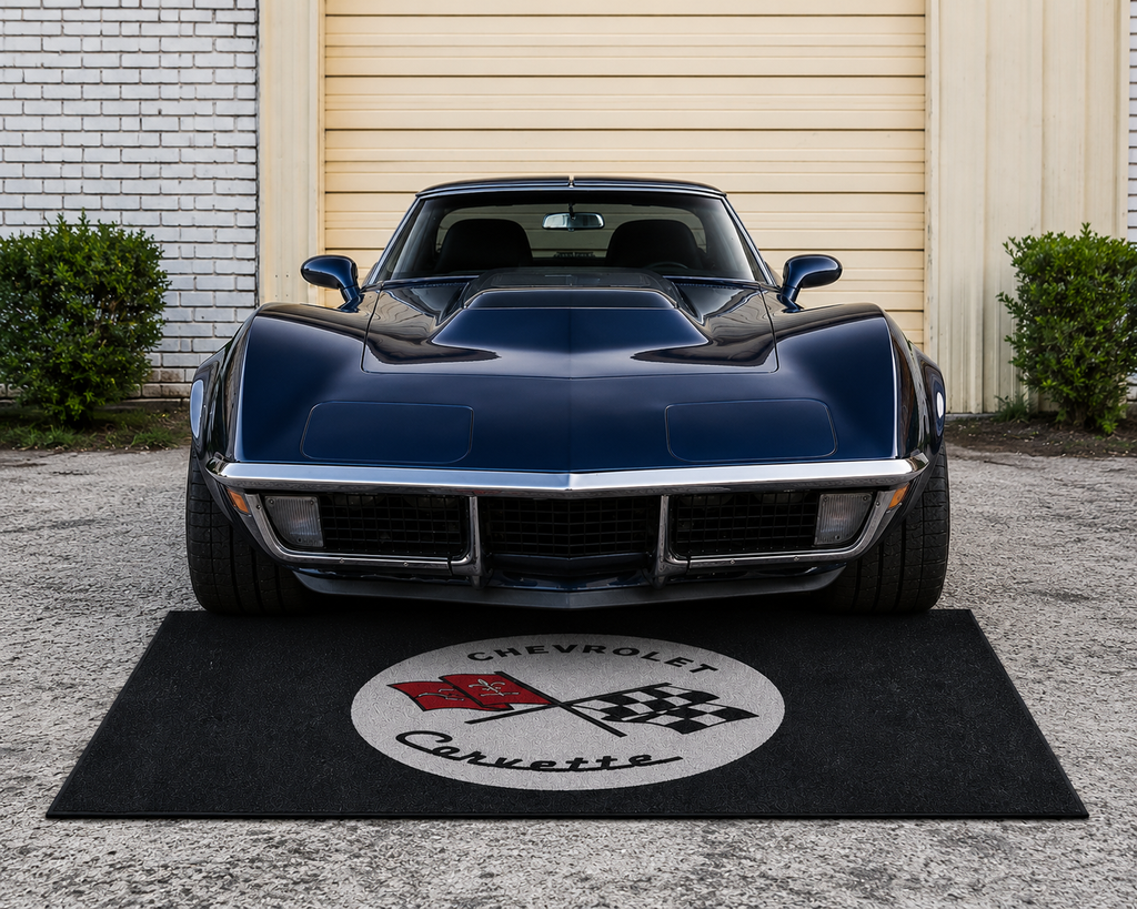 Corvette C2 Garage Floor Mat 5x7 FT (60x87 Inches) Showroom Rug