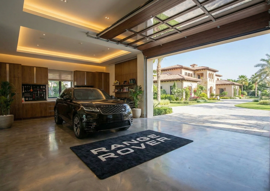 Range Rover Garage Floor Mat 5x7 FT (60x87 Inches) Showroom Rug