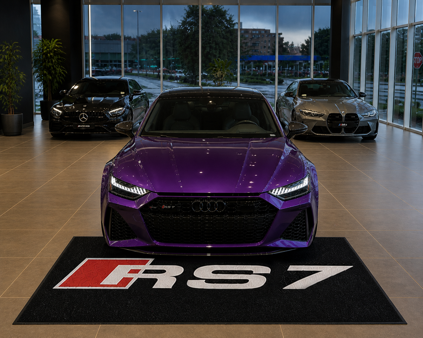 Audi RS7 Garage Floor Mat – Premium Parking Mat 60x87 Inches