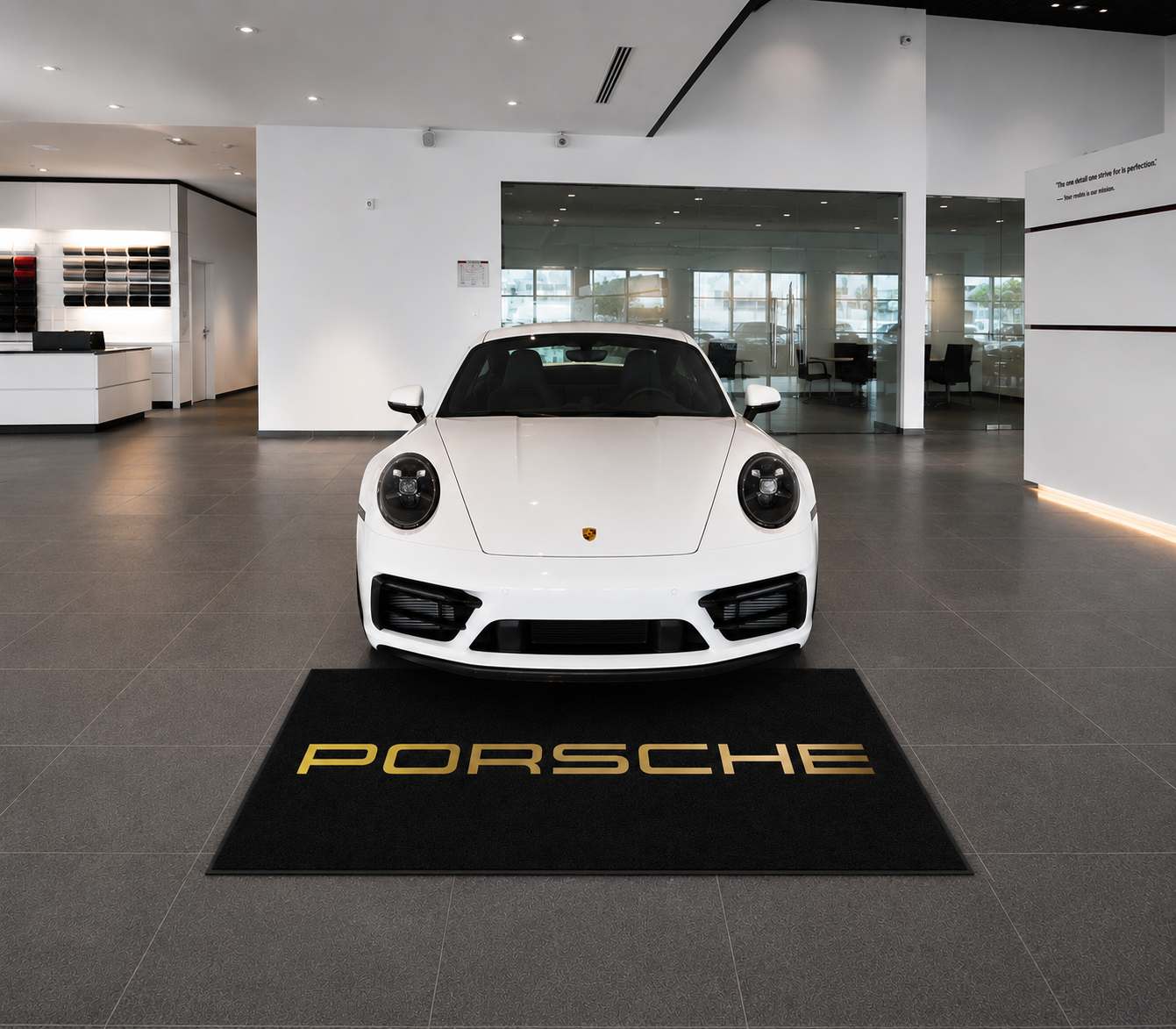 Porsche Garage Floor Mat – Premium Parking Mat 60x87 Inches