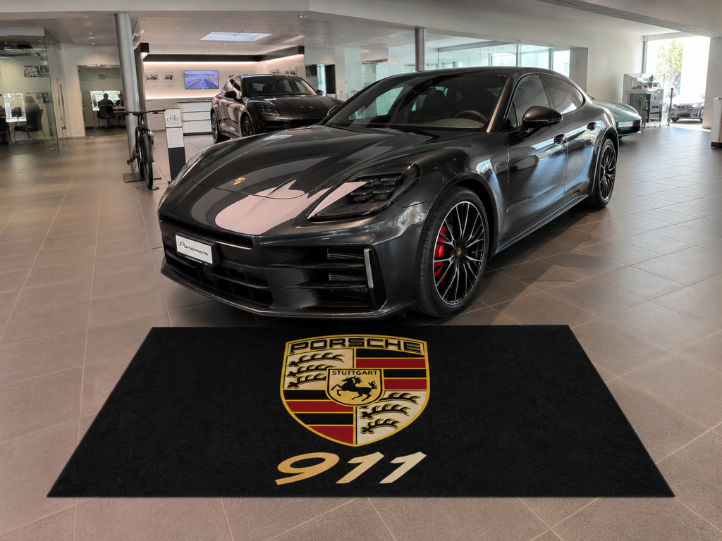 Porsche 911 Garage Floor Mat 5x7 FT (60x87 Inches) Showroom Rug