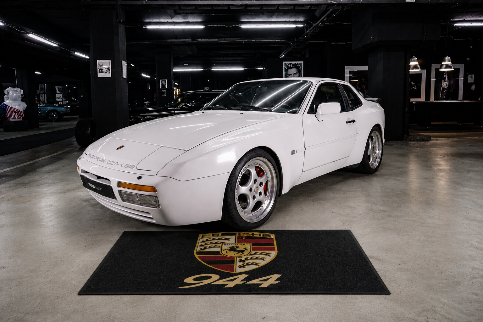 Porsche 944 Garage Floor Mat 5x7 FT (60x87 Inches) Showroom Rug