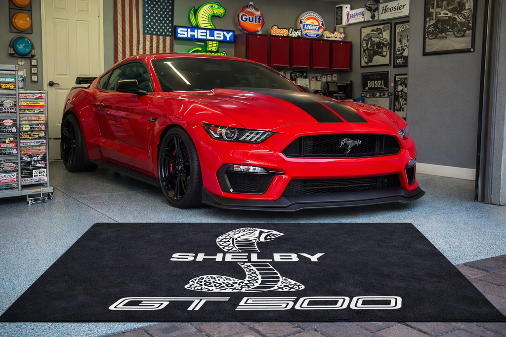 Shelby GT500 Garage Floor Mat 5x7 FT (60x87 Inches) Showroom Rug