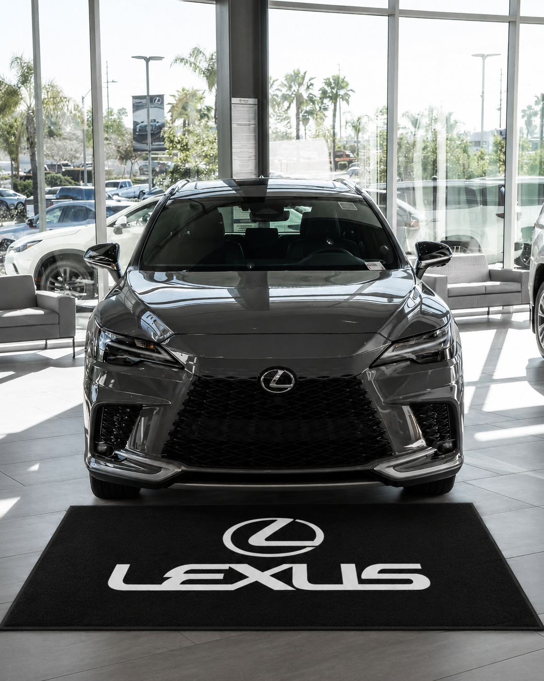 Lexus Garage Floor Mat 5x7 FT (60x87 Inches) Showroom Rug