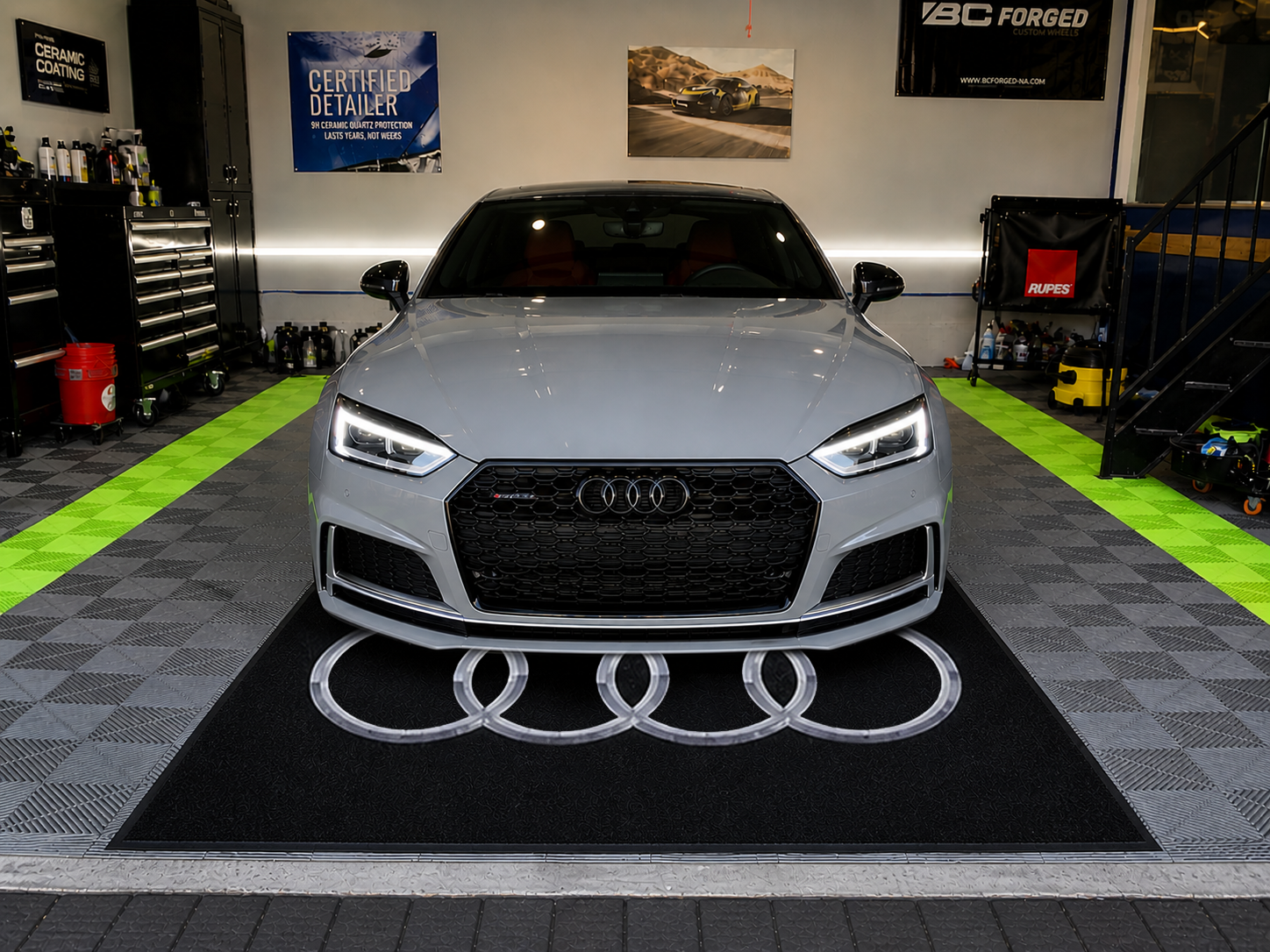 Audi Garage Floor Mat – Premium Parking Mat 60x87 Inches