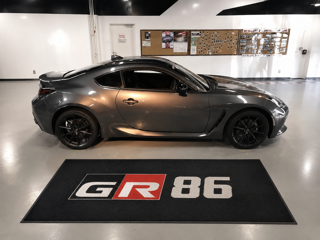 Toyota GR86 Garage Floor Mat 5x7 FT (60x87 Inches) Showroom Rug
