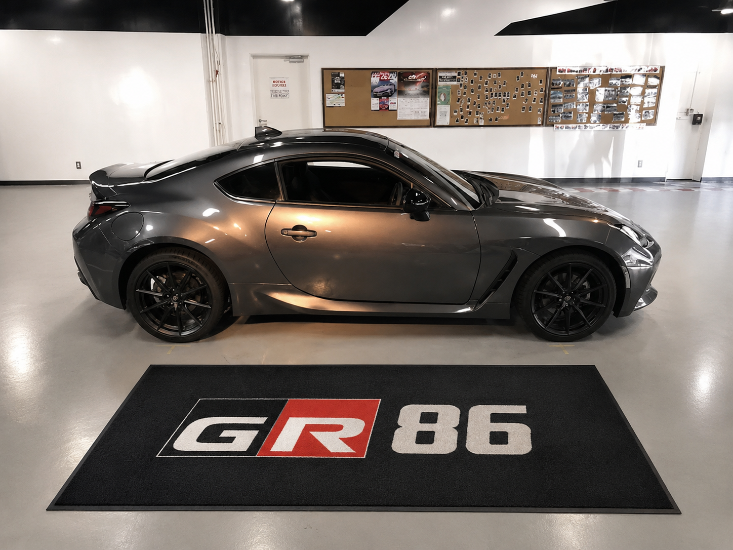 Toyota GR86 Garage Floor Mat 5x7 FT (60x87 Inches) Showroom Rug