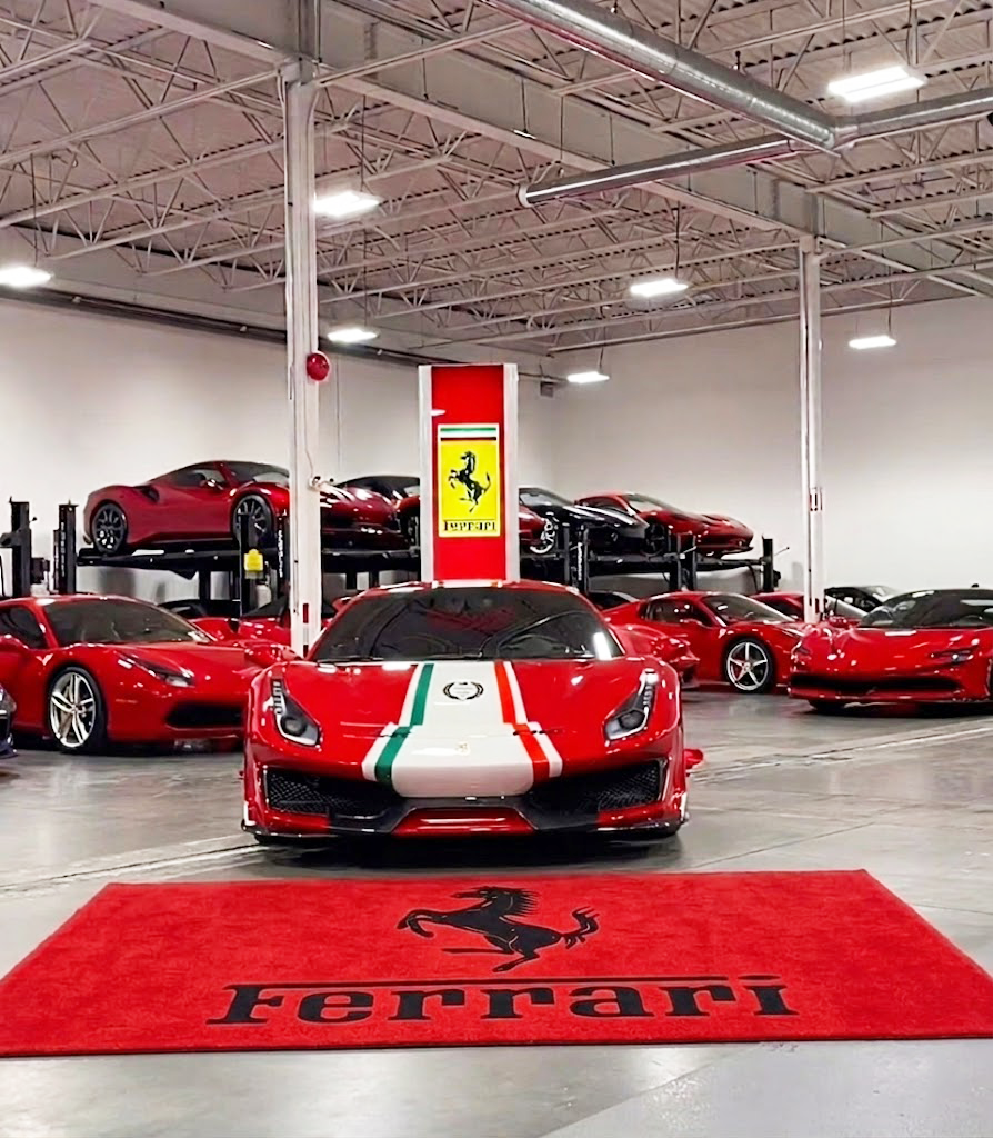 Ferrari Garage Floor Mat 5x7 FT (60x87 Inches) Showroom Rug