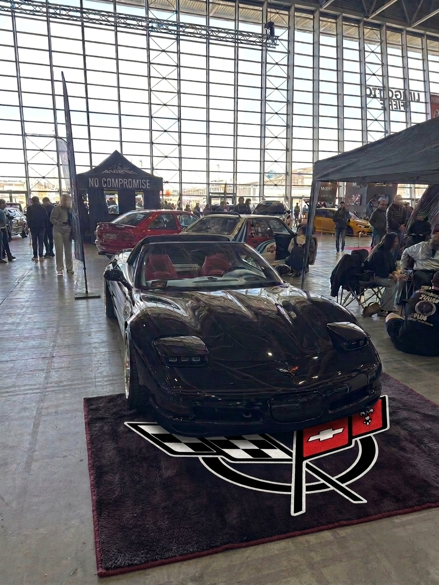 Corvette C5 Garage Floor Mat 5x7 FT (60x87 Inches) Showroom Rug