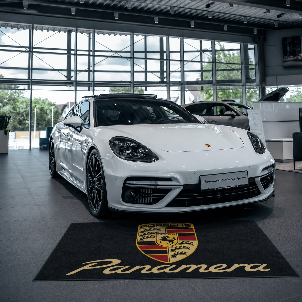 Porsche Panamera Garage Floor Mat 5x7 FT (60x87 Inches) Showroom Rug