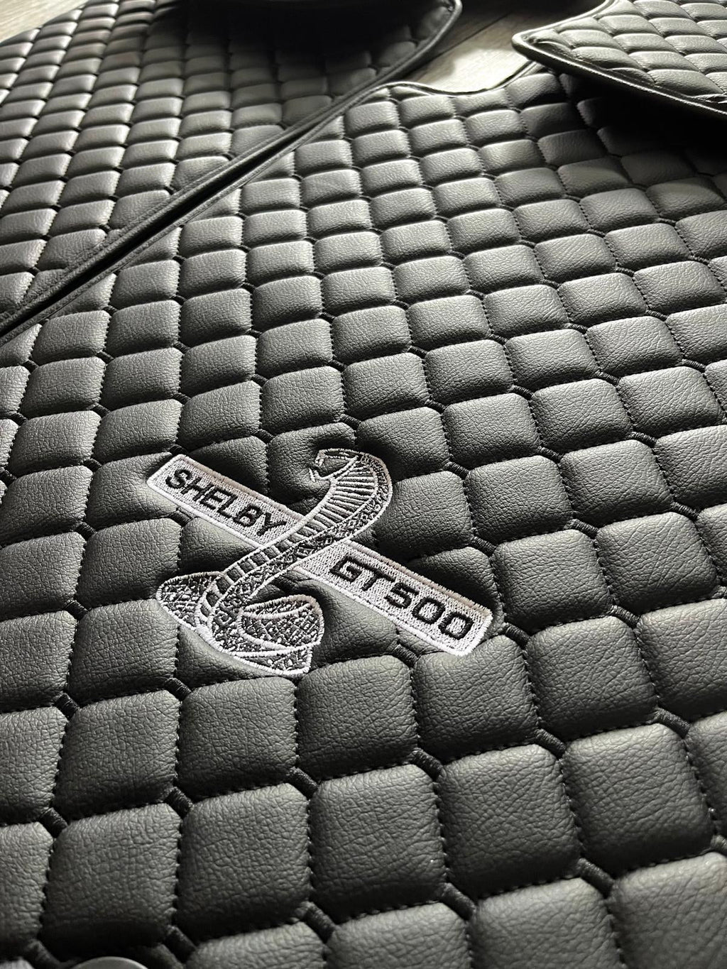 For Shelby GT500 Car Floor Mats Custom fit Leather for all Shelby GT500 Supersnake Model Waterproof Carpet Liner