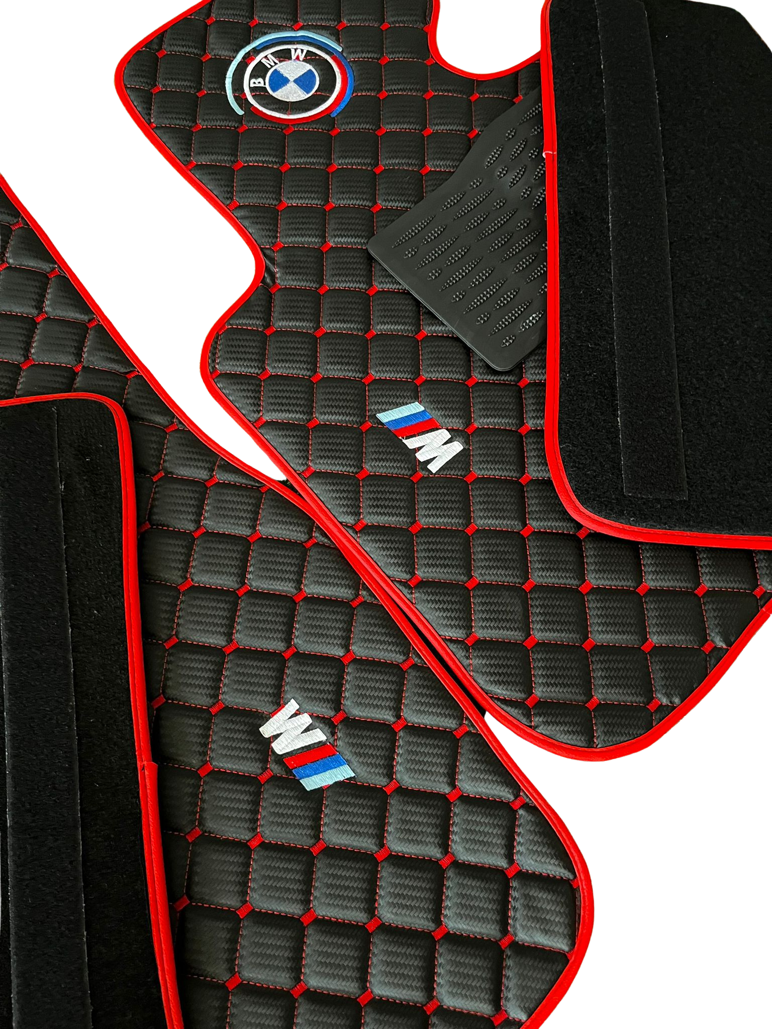 For BMW M Colorful Carbon Car Floor Mats Custom fit Leather for all BMW M Colorful Waterproof Carpet Liner