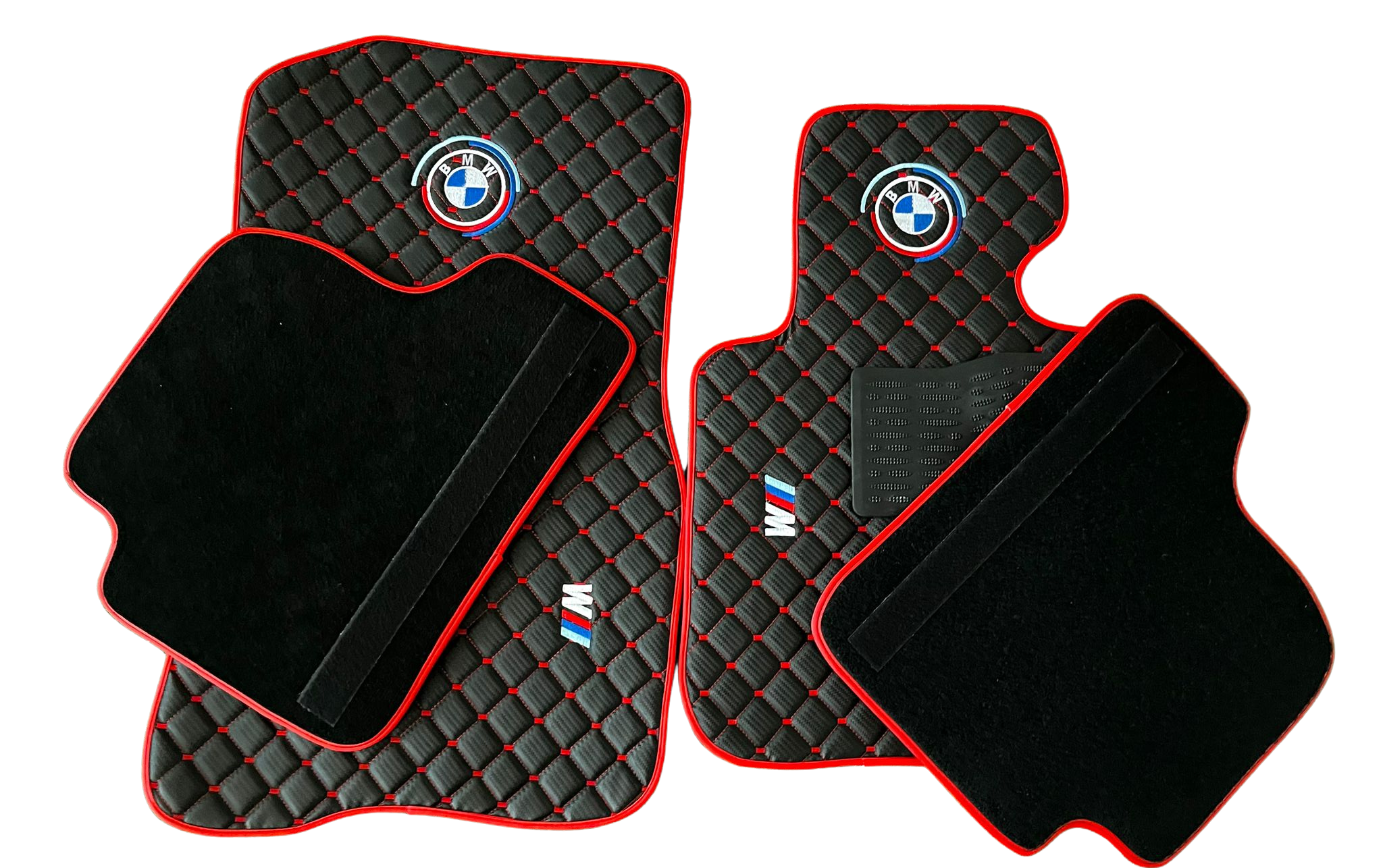 For BMW M Colorful Carbon Car Floor Mats Custom fit Leather for all BMW M Colorful Waterproof Carpet Liner