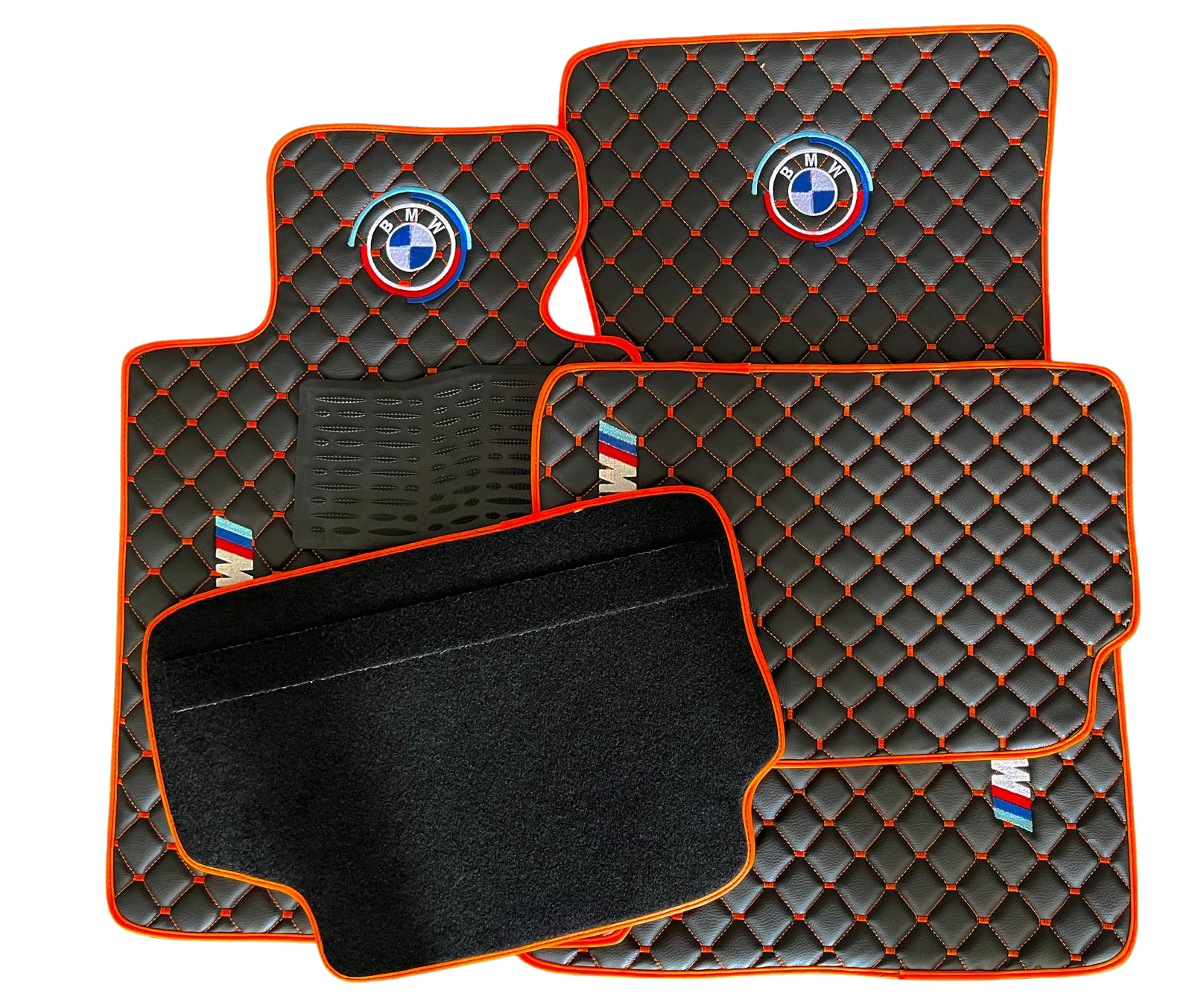 For BMW M Design Car Floor Mats Custom fit Leather for all BMW M design Waterproof Carpet Liner