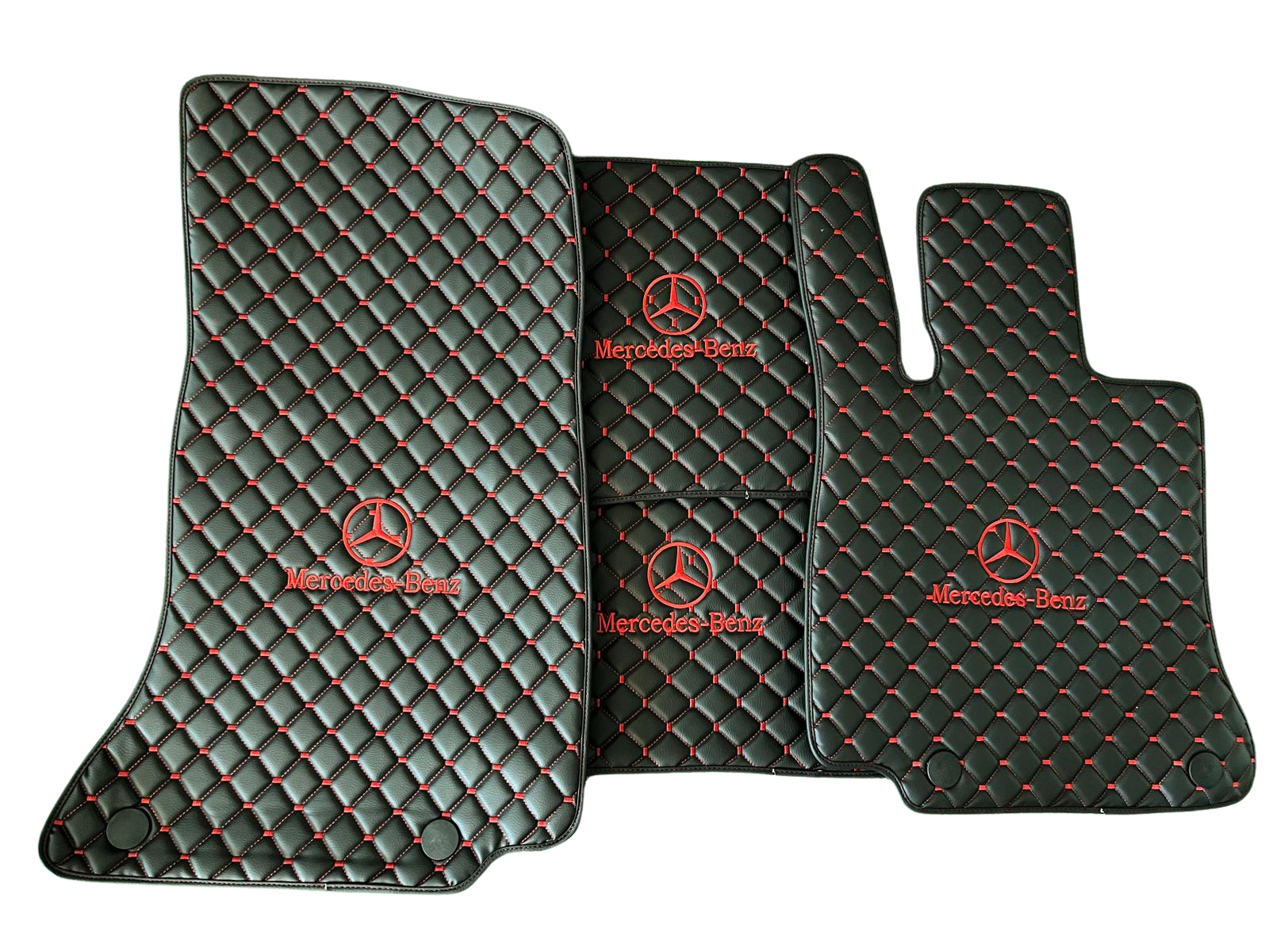 For Mercedes Benz Car Floor Mats Custom fit Leather for all Mercedes Benz Model Waterproof Carpet Liner