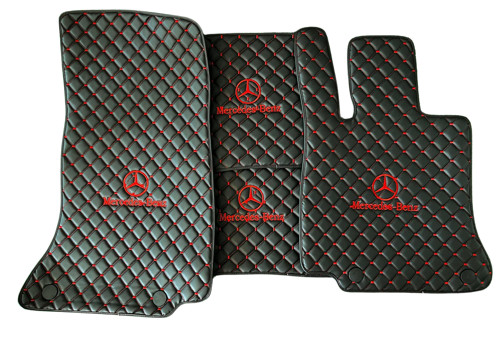 For Mercedes Benz Car Floor Mats Custom fit Leather for all Mercedes Benz Model Waterproof Carpet Liner