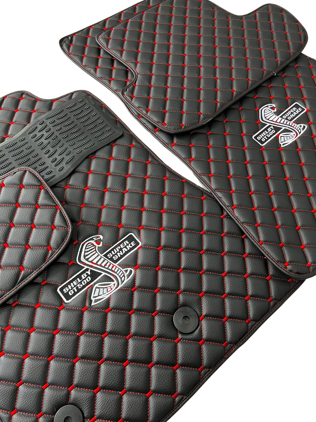 For Shelby GT500 Supersnake Car Floor Mats Custom fit Leather for all Shelby GT500 Supersnake Model Waterproof Carpet Liner