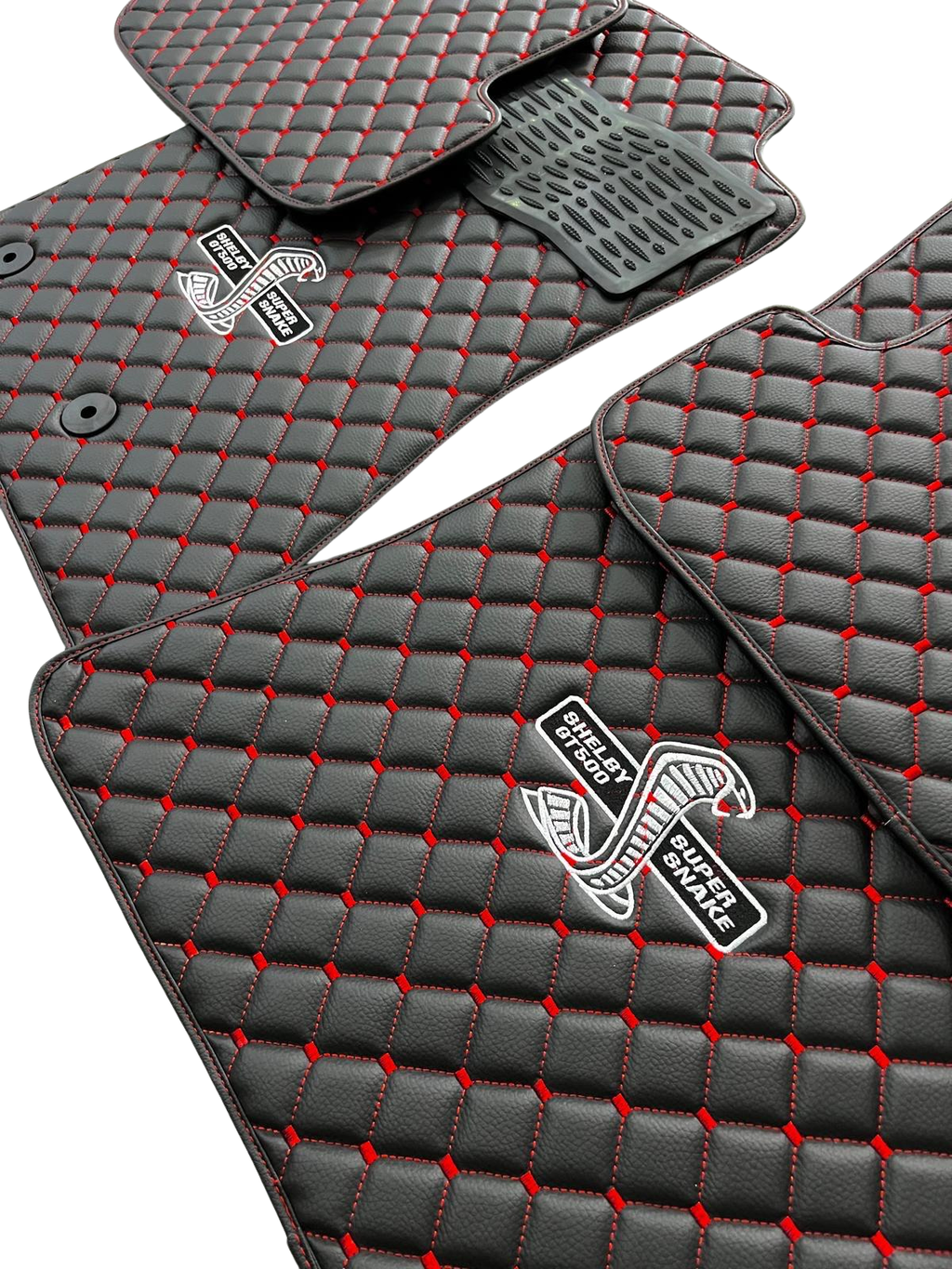 For Shelby GT500 Supersnake Car Floor Mats Custom fit Leather for all Shelby GT500 Supersnake Model Waterproof Carpet Liner