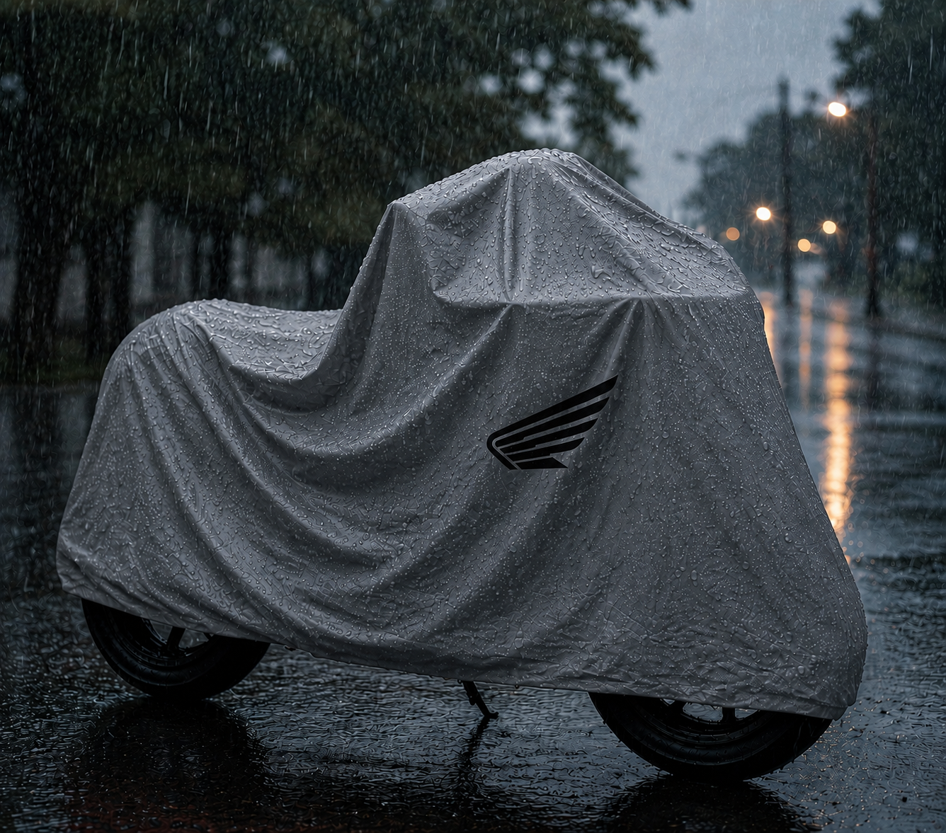 Honda Motorcycle Protective Outdoor Cover – Rain, Sun & Dust Resistant