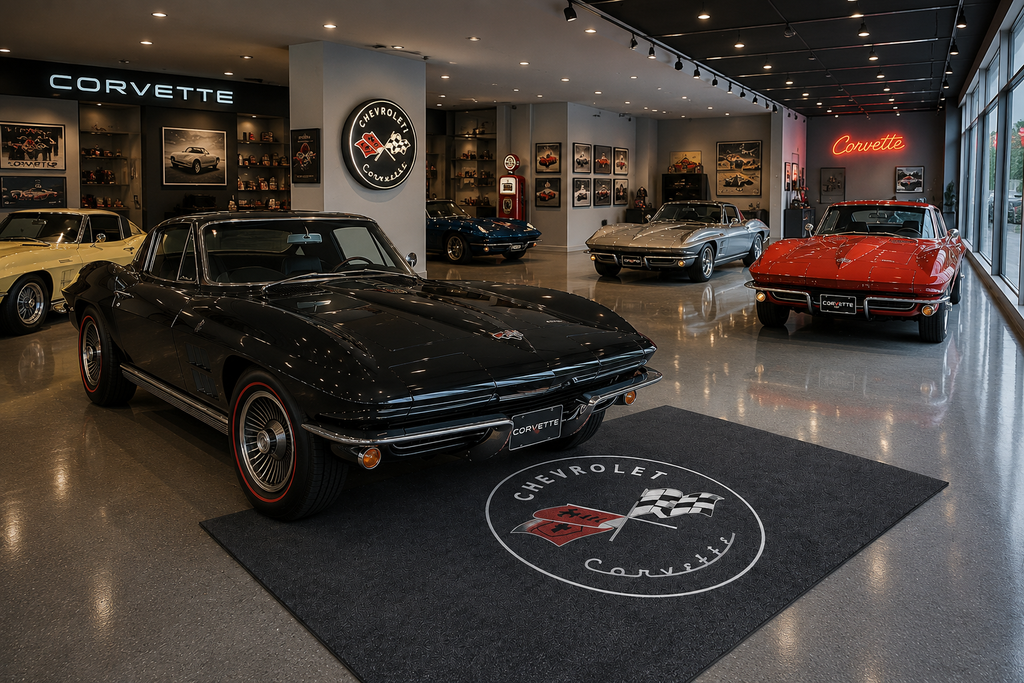 Corvette C2 Garage Floor Mat – Premium Parking Mat 60x87 Inches