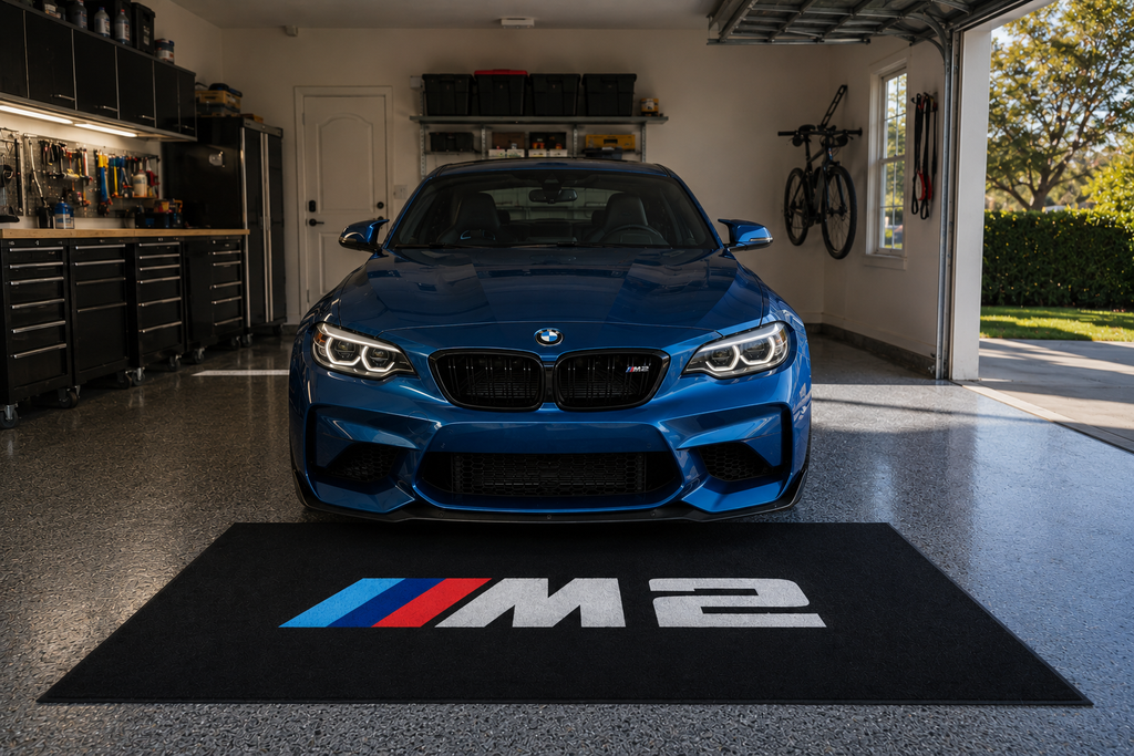 BMW M2 Garage Floor Mat – Premium Parking Mat 60x87 Inches