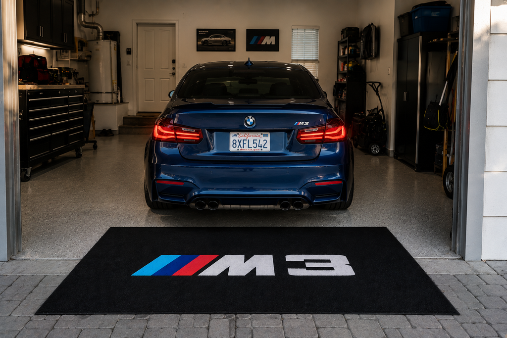 BMW M3 Garage Floor Mat – Premium Parking Mat 60x87 Inches