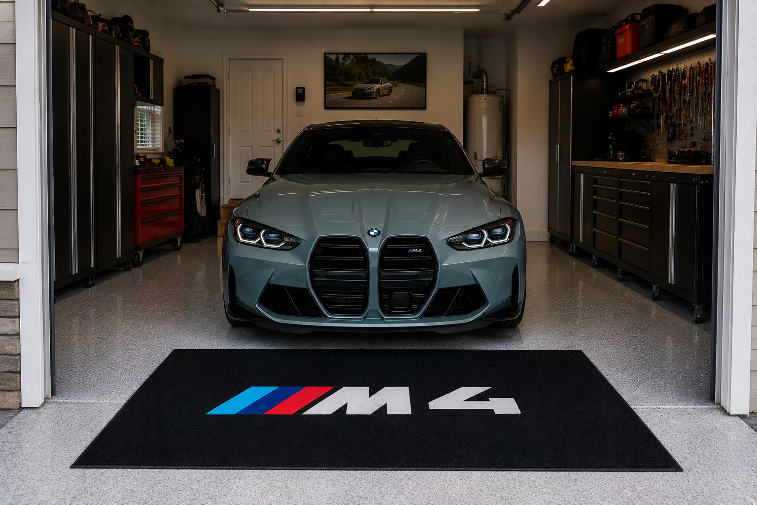 BMW M Performance Garage Floor Mat – Premium Parking Mat 60x87 Inches