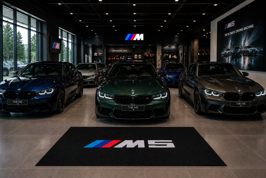 BMW M5 Garage Floor Mat – Premium Parking Mat 60x87 Inches