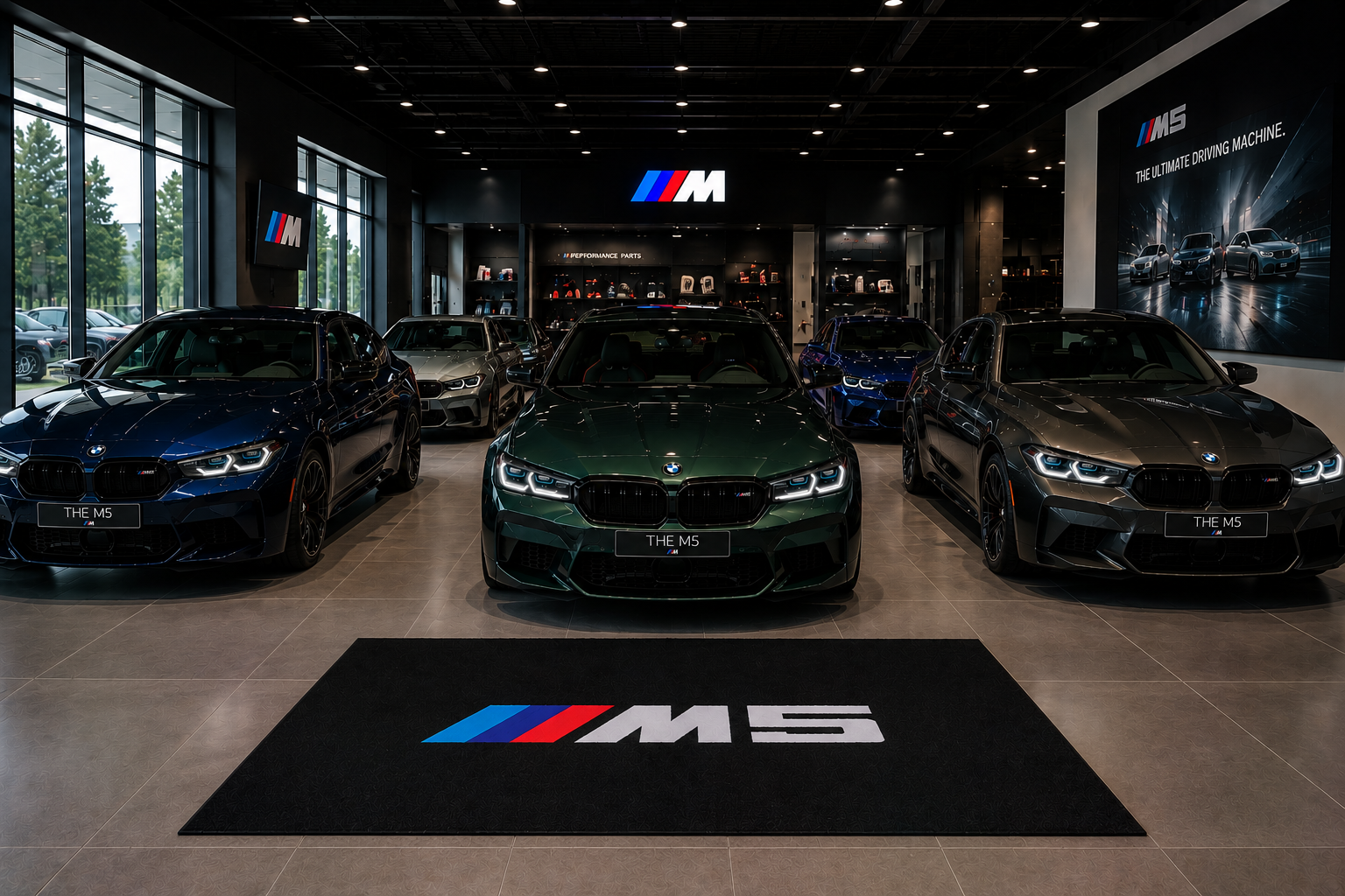 BMW M Performance Garage Floor Mat – Premium Parking Mat 60x87 Inches