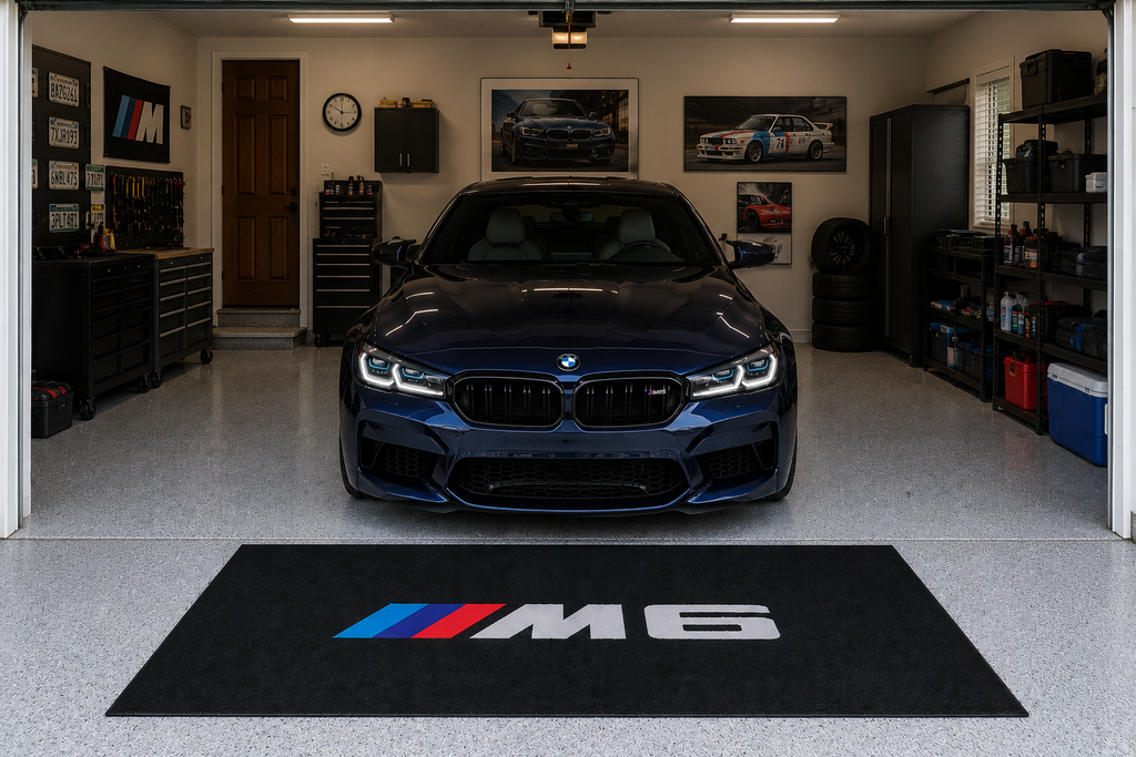 BMW M Performance Garage Floor Mat – Premium Parking Mat 60x87 Inches