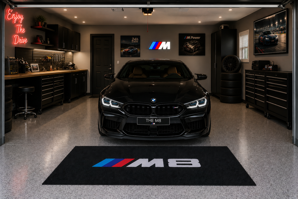 BMW M Performance Garage Floor Mat – Premium Parking Mat 60x87 Inches