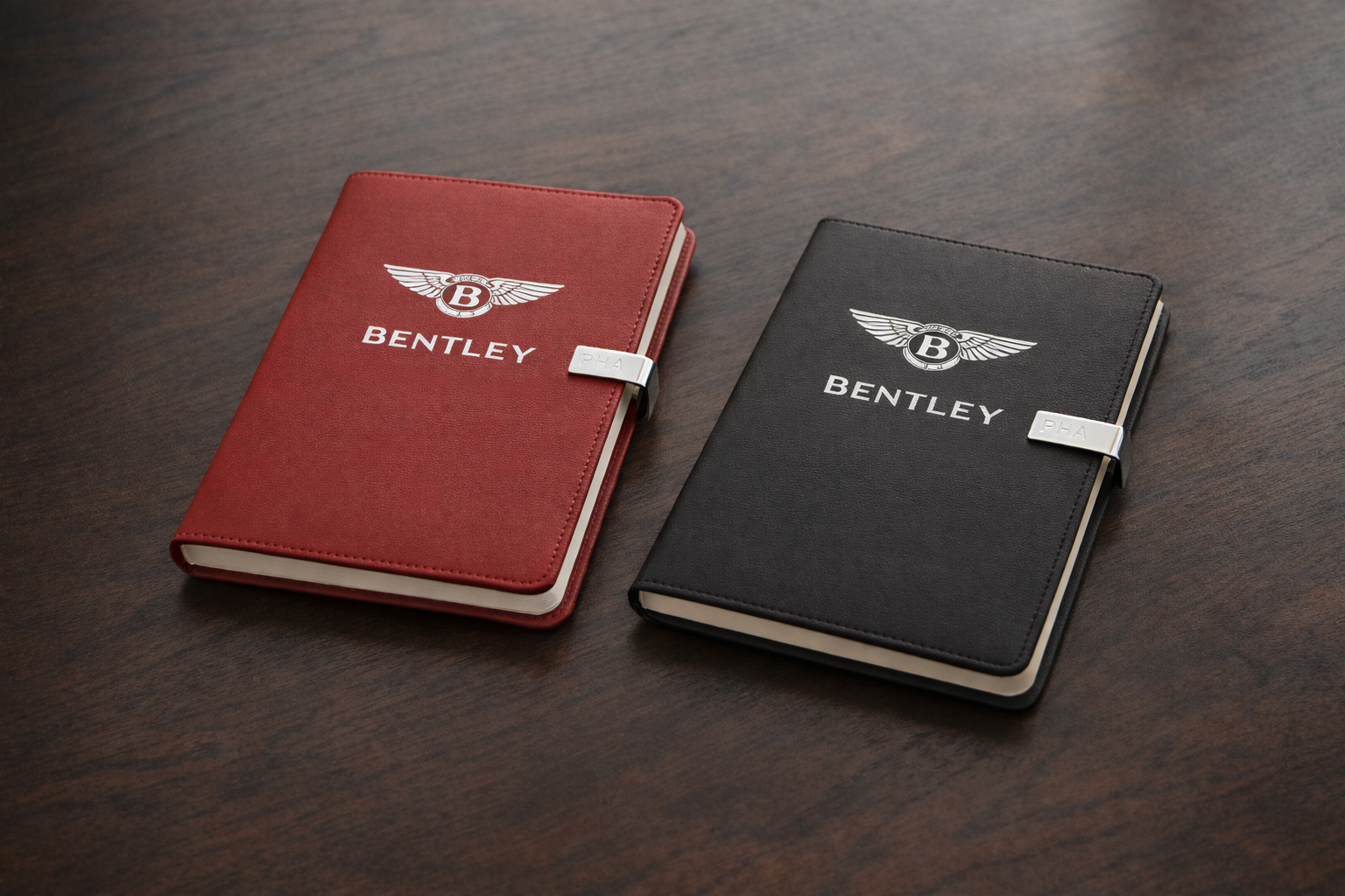Bentley Journal Notebook Customizable initials