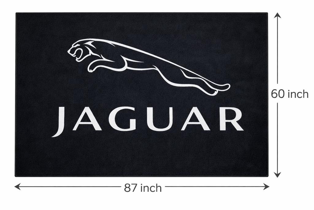 Jaguar Garage Floor Mat 5x7 FT (60x87 Inches) Showroom Rug