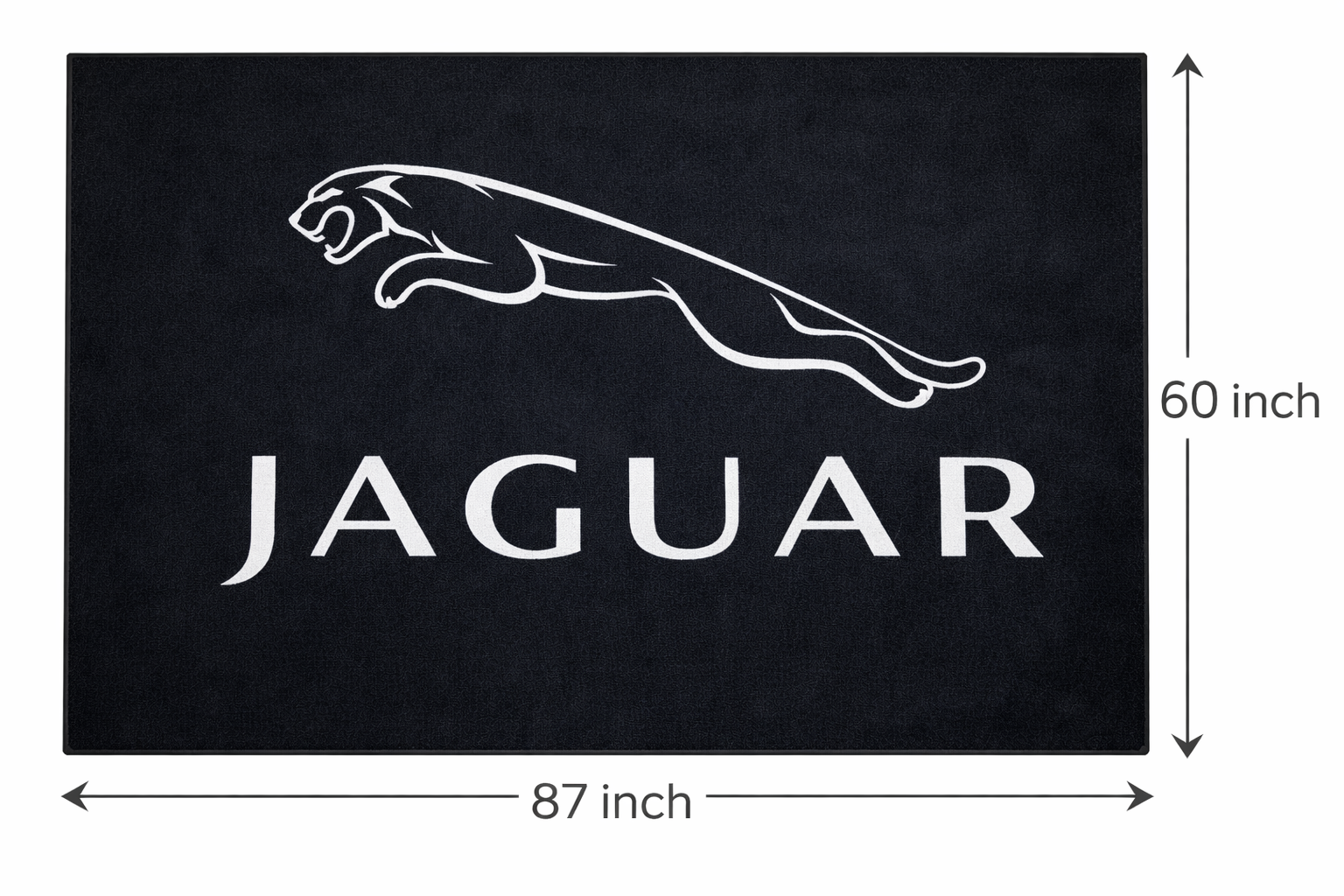 Jaguar Garage Floor Mat 5x7 FT (60x87 Inches) Showroom Rug