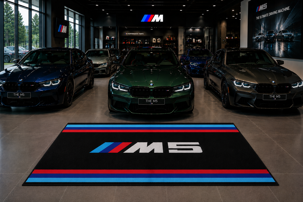 BMW M5 Garage Floor Mat – Premium Parking Mat 60x87 Inches