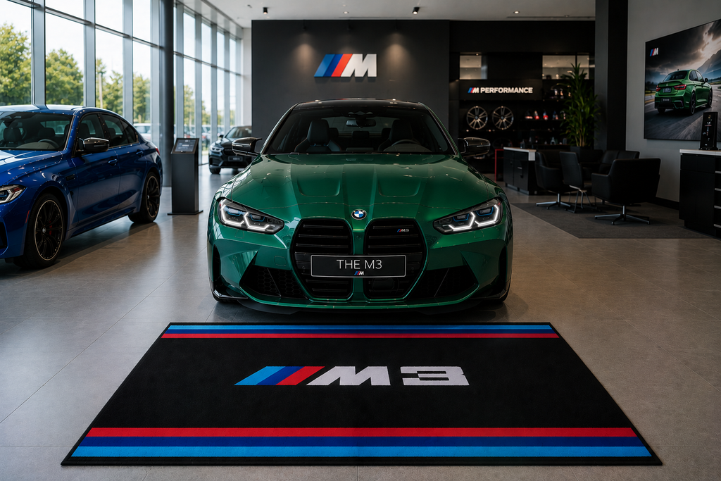 BMW M3 Garage Floor Mat – Premium Parking Mat 60x87 Inches