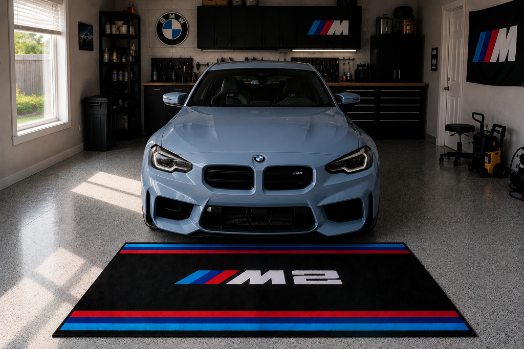 BMW M2 Garage Floor Mat – Premium Parking Mat 60x87 Inches